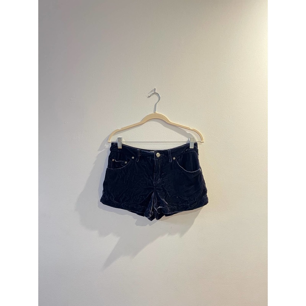 Velvet mini shorts